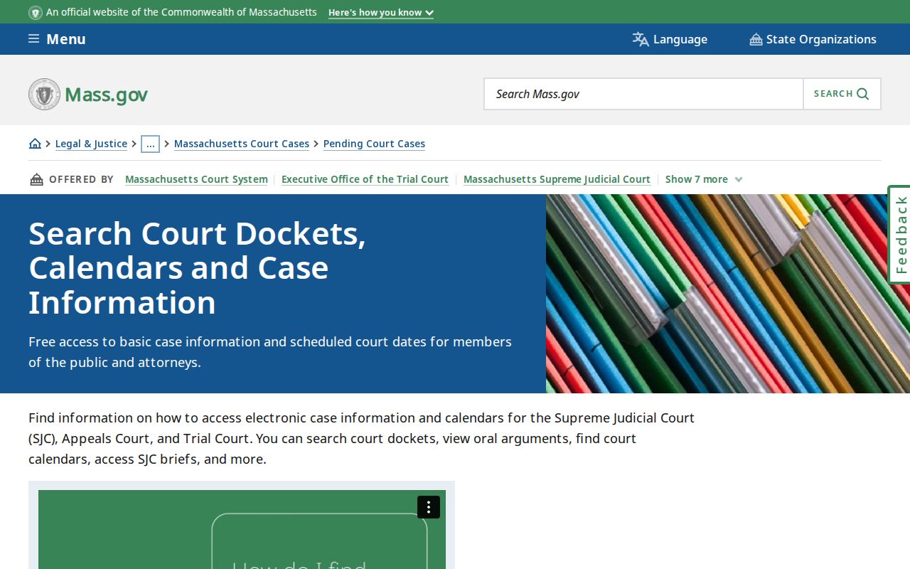 Franklin County release court docket search routing